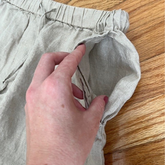 Amazon The Drop Linen Short with Drawstring Waist - Picture 3 of 6